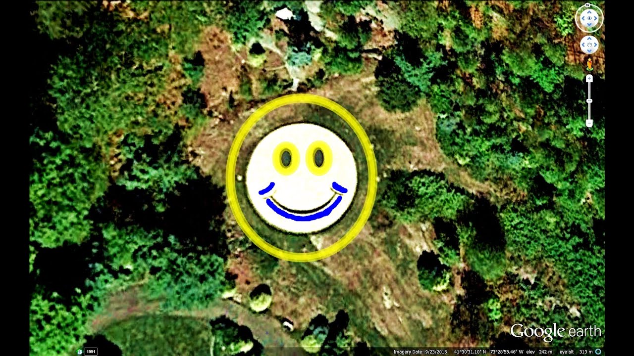 SMILEYS AROUND THE WORLD IN GOOGLE EARTH PART TWO (2/3 )