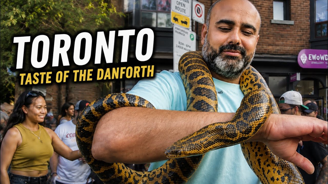 Toronto Street Festival POV Walk 4K | Taste of the Danforth 2026 Walking Tour | Greektown Canada