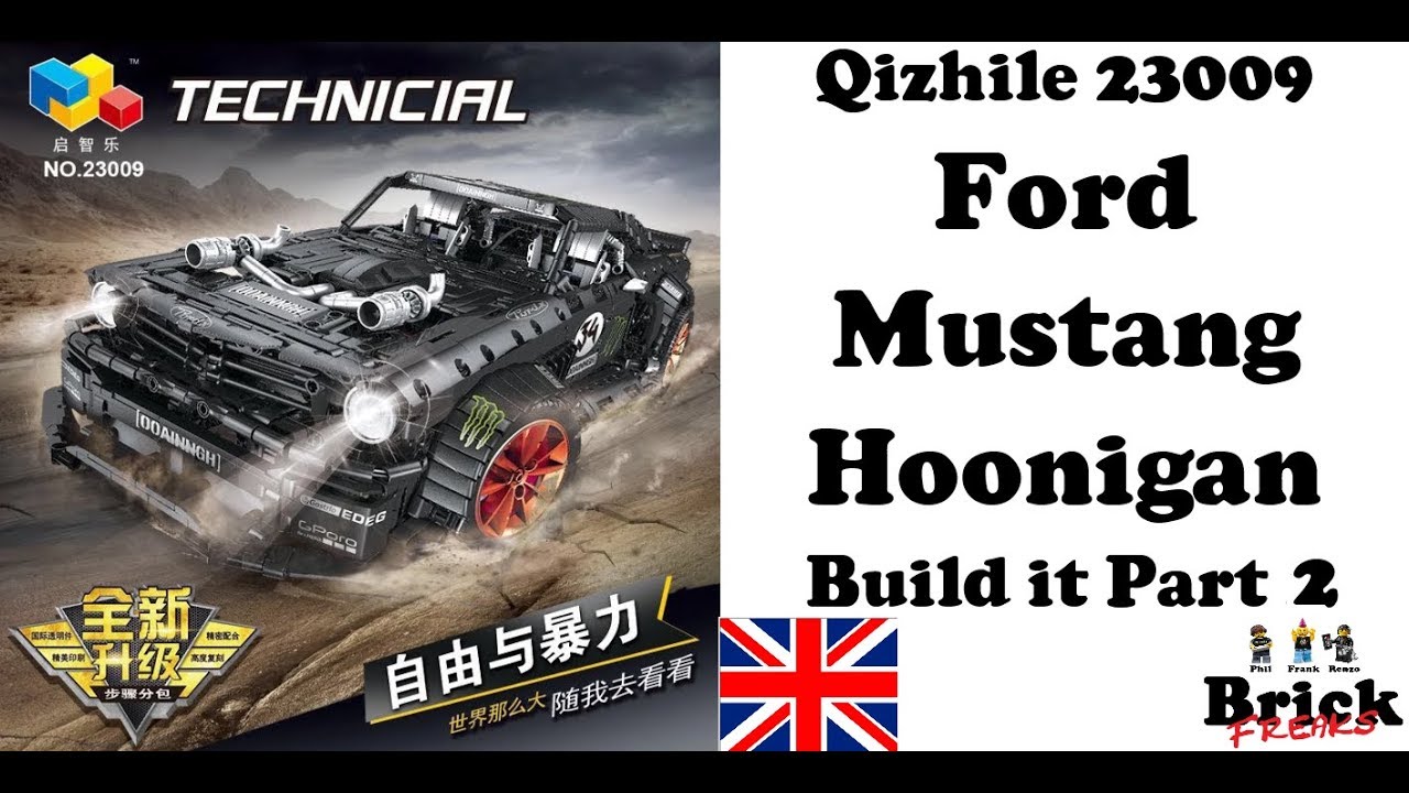 Building Qizhile 23009 Part 2 - Ford Mustang Hoonigan