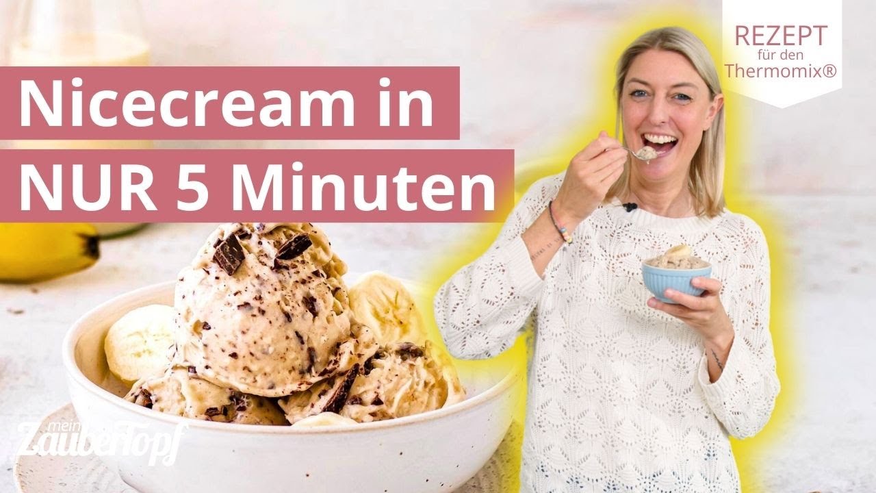 🍌🍫 Schnelle Nicecream mit Bananen & Schokolade | Einfaches Thermomix® Rezept