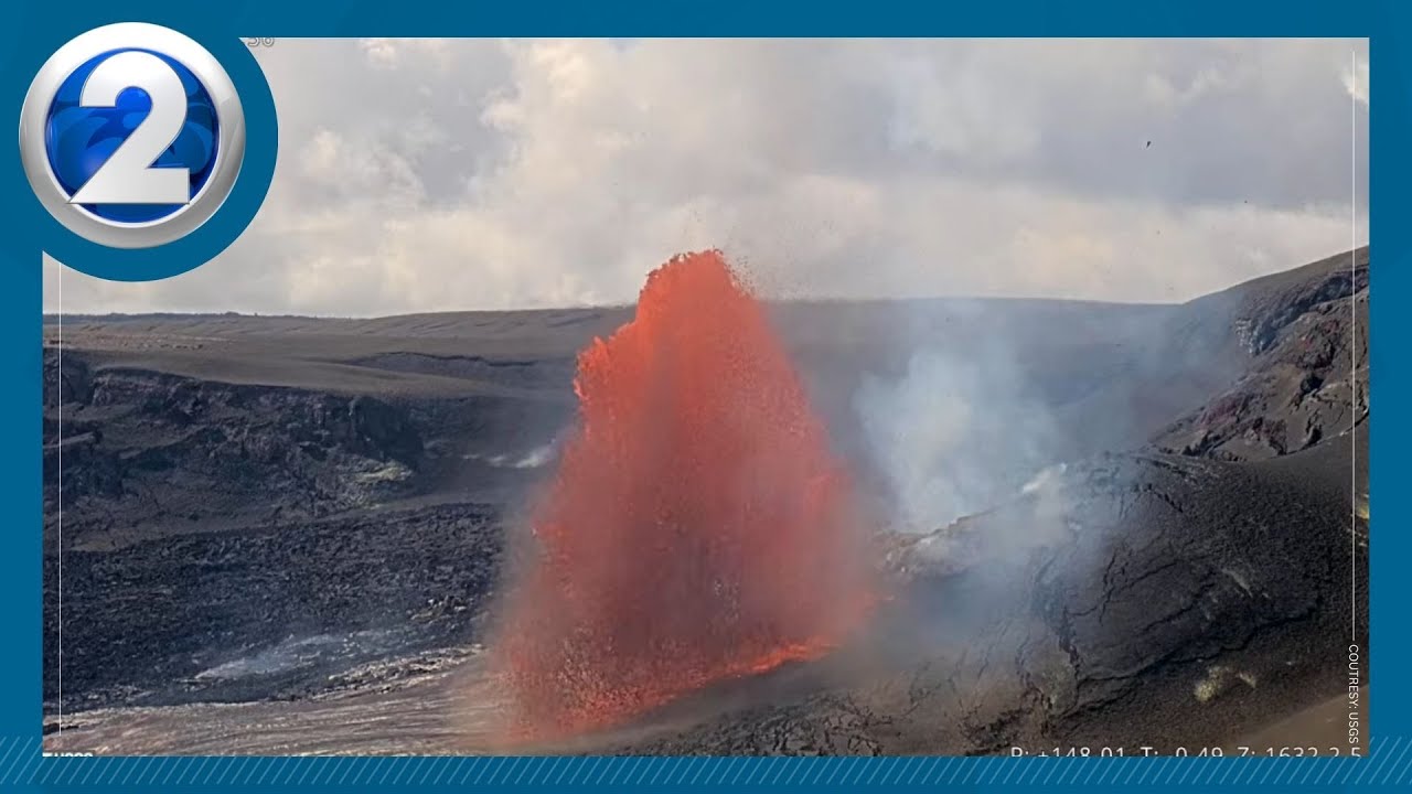 Kīlauea fountains trigger Volcano Warning