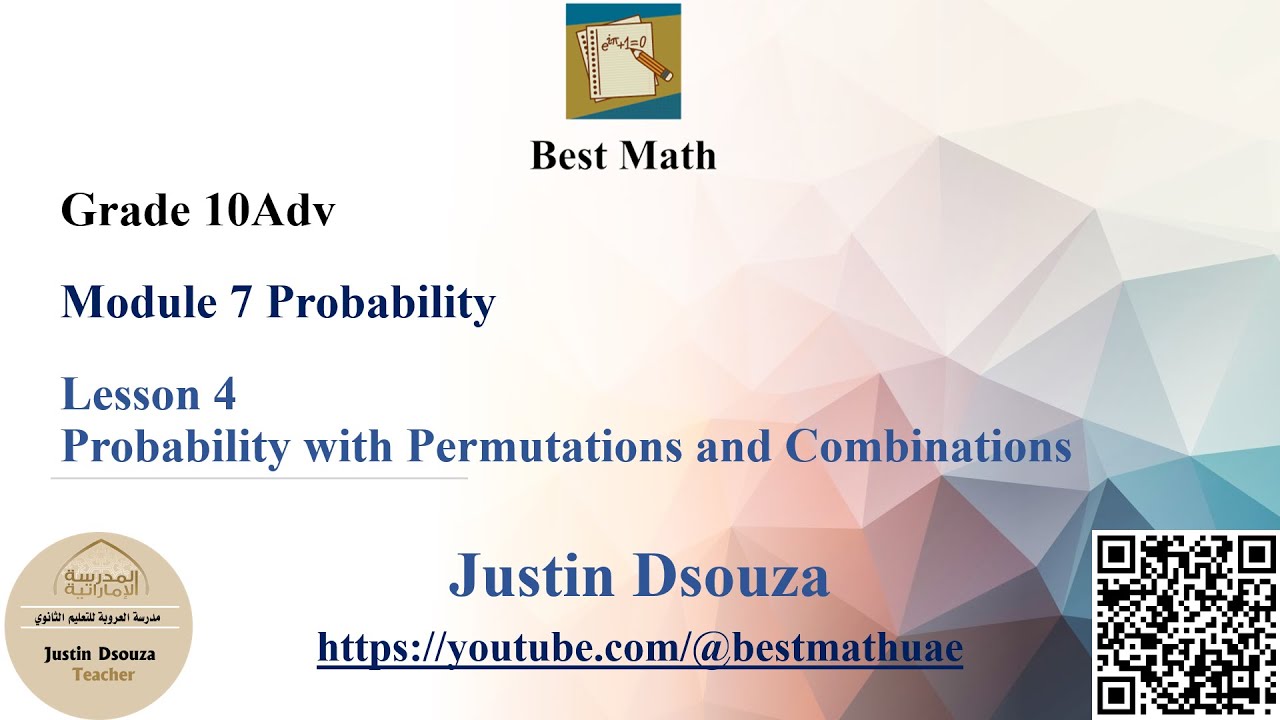 Probability with Permutations and Combinations  | Probability |