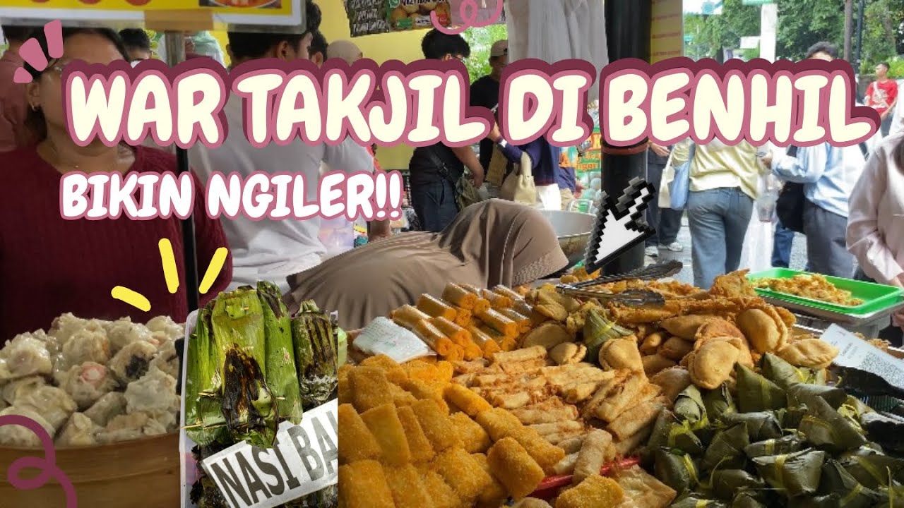 Bazar takjil ramadhan benhil: War takjil ramadhan benhil rame ‼️