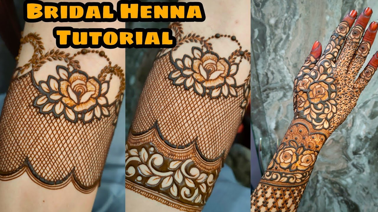 Full Hand Latest Bridal Henna Design Tutorial || Beautiful Heavy Full Hand Bridal Henna Tutorial