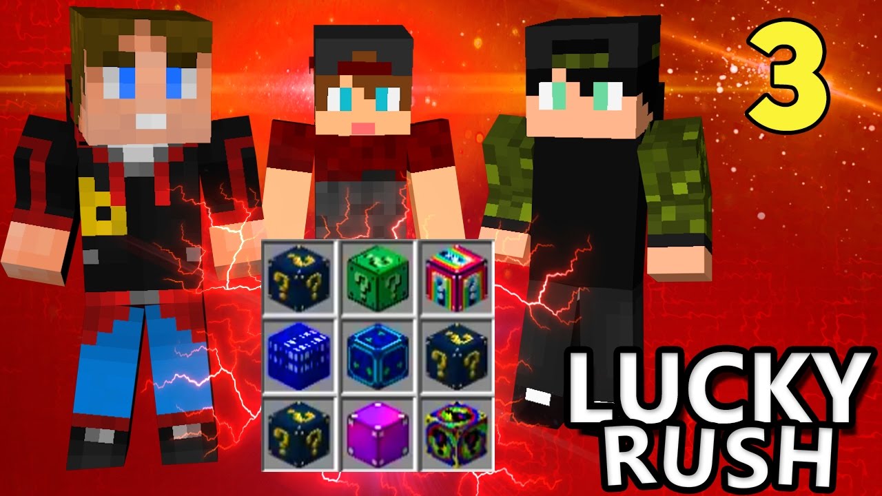 ZUFALLSRUNDE ZU DRITT | Minecraft LUCKY RUSH | baastiZockt