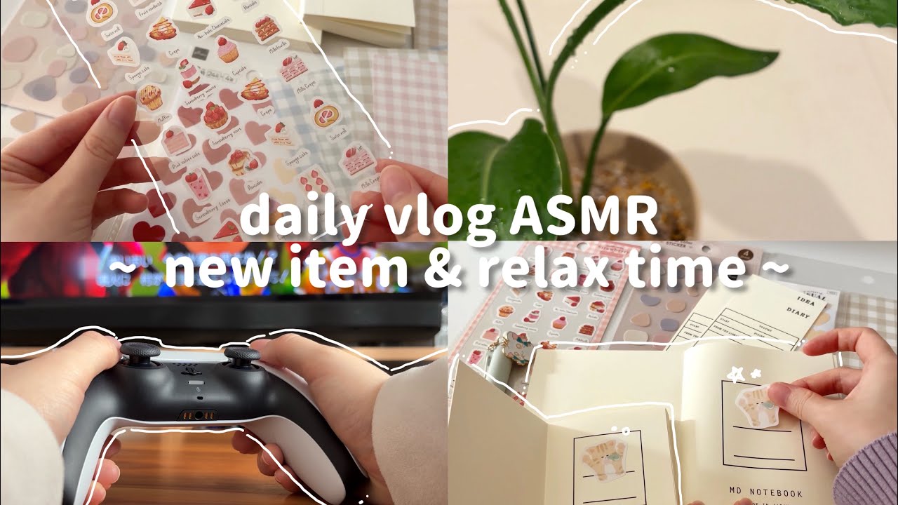 ［日常動画ASMR］📒MDノートと🖋️文房具などの購入品🎮👾