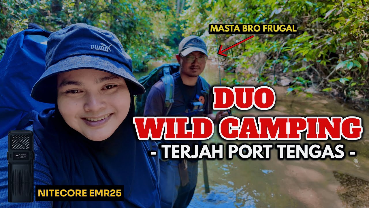 Port WILD CAMPING TERBAIK‼️ Banyak LUBUK TENGAS‼️ Catch & Cook 🔥 | Nitecore EMR25 Portable Repeller
