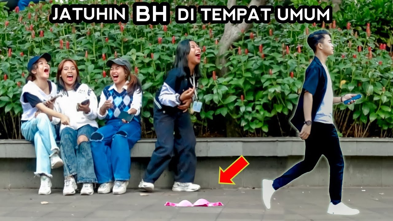 JATUHIN BH DI TEMPAT UMUM.. AUTO NGAKAK