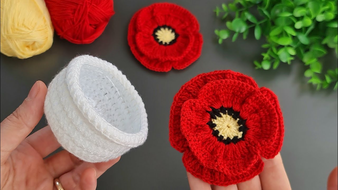 2 in 1👍 Get Ready to WOW with These Colorful Flower Coasters for Coffee Cups 💰Motif,Coaster,Flower.