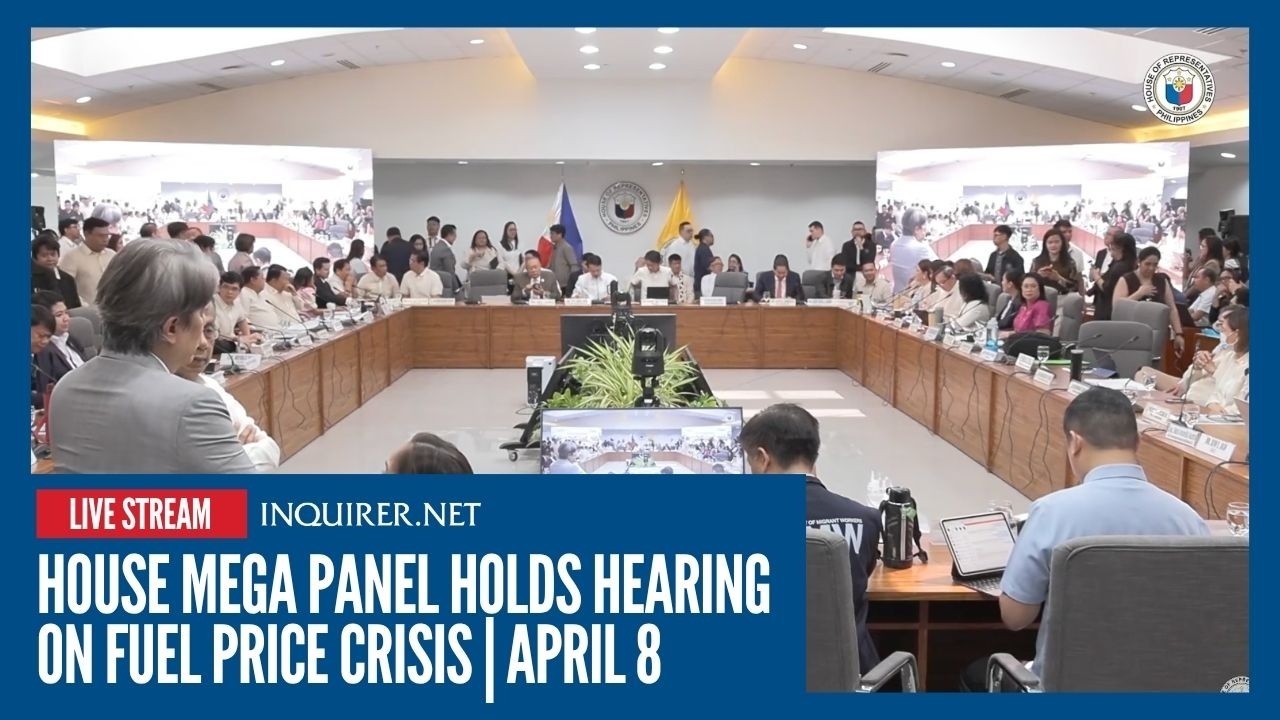 LIVE: House mega panel holds hearing on fuel price crisis | April 8