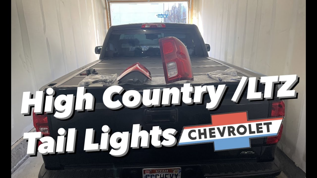 2016 Silverado High Country /LTZ tail light install.Carbon trim . UPR catch can update .
