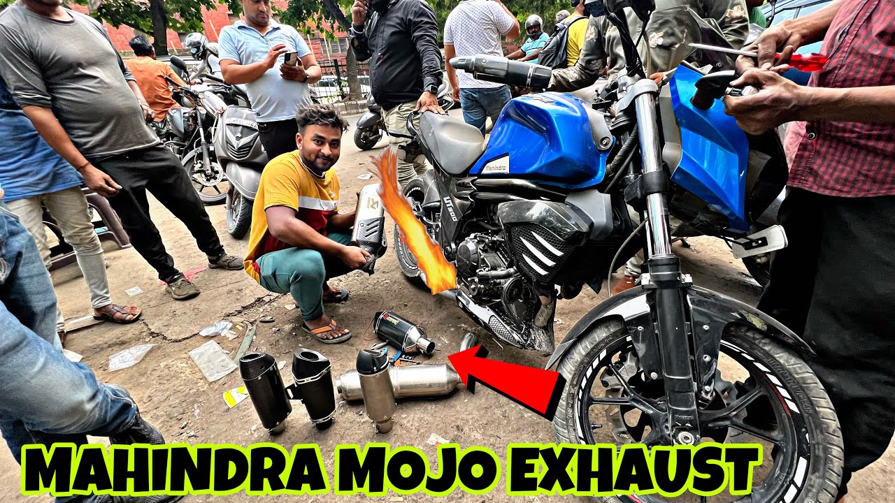 Mahindra mojo exhaust modified 🔥🔥