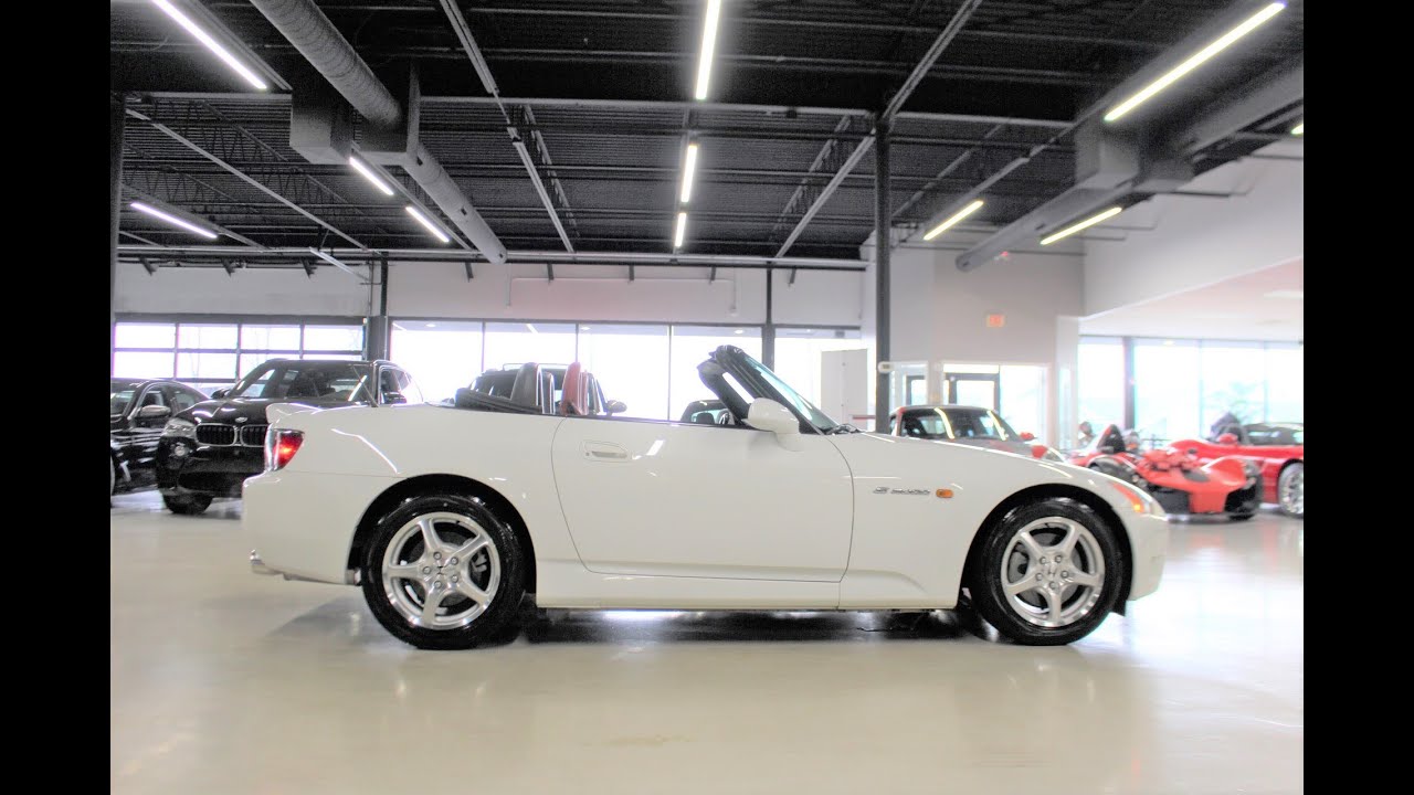 2001 Honda S2000 AP1 finished in Grand Prix White! Low Miles! Startup and Walk Around!
