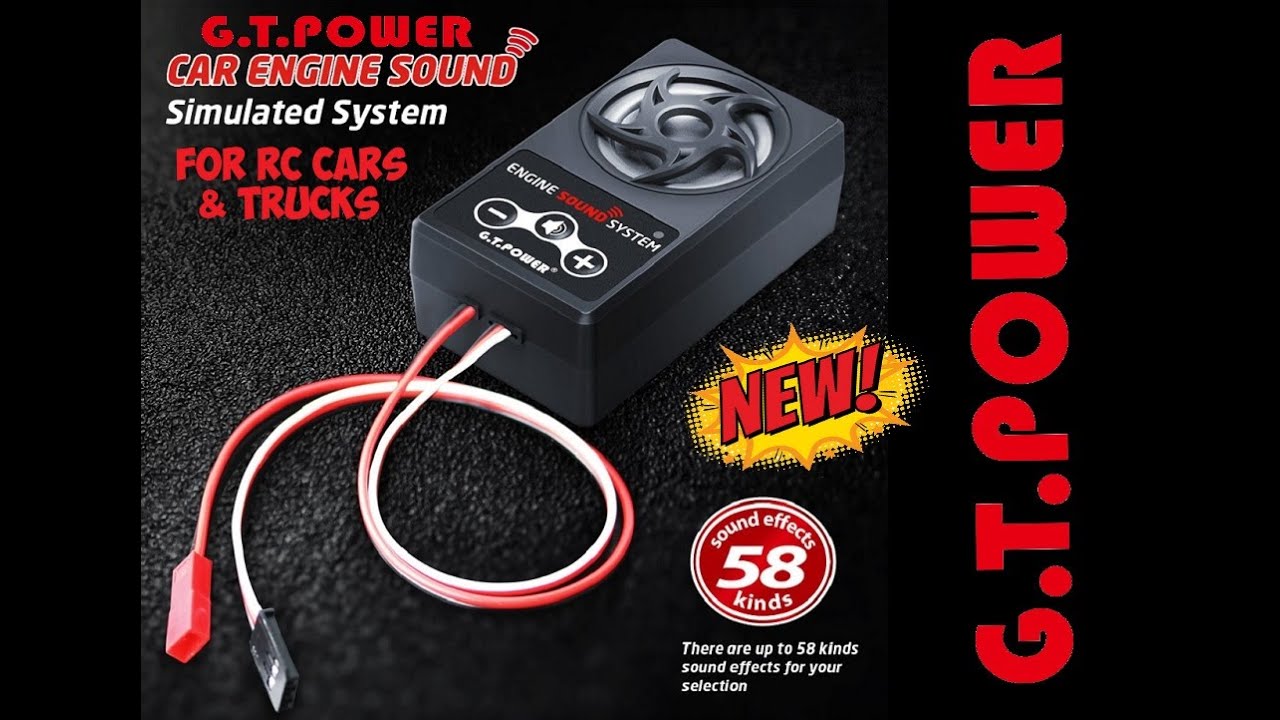 GT Power Simulation Engine Sound Effects System for RC Cars & Trucks