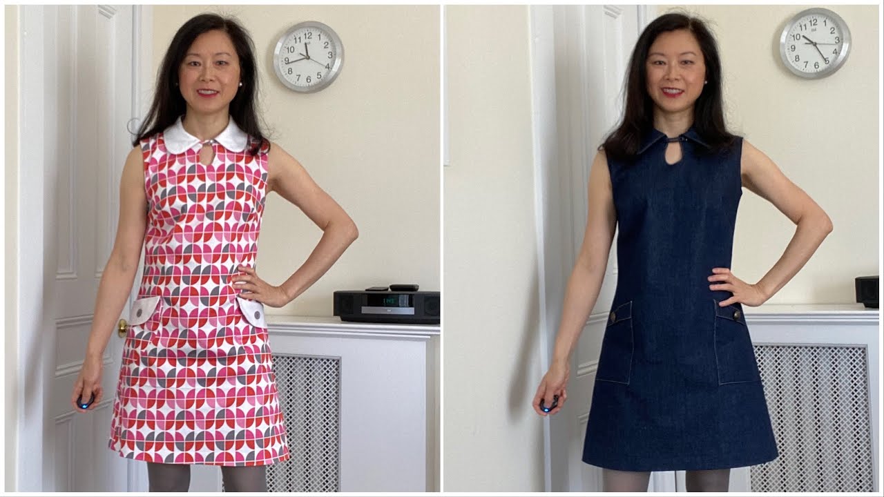 52.  Mary Quant-Inspired 1960’s Mini Shift Dresses (Free Sewing Pattern) #frugalfrocks2021