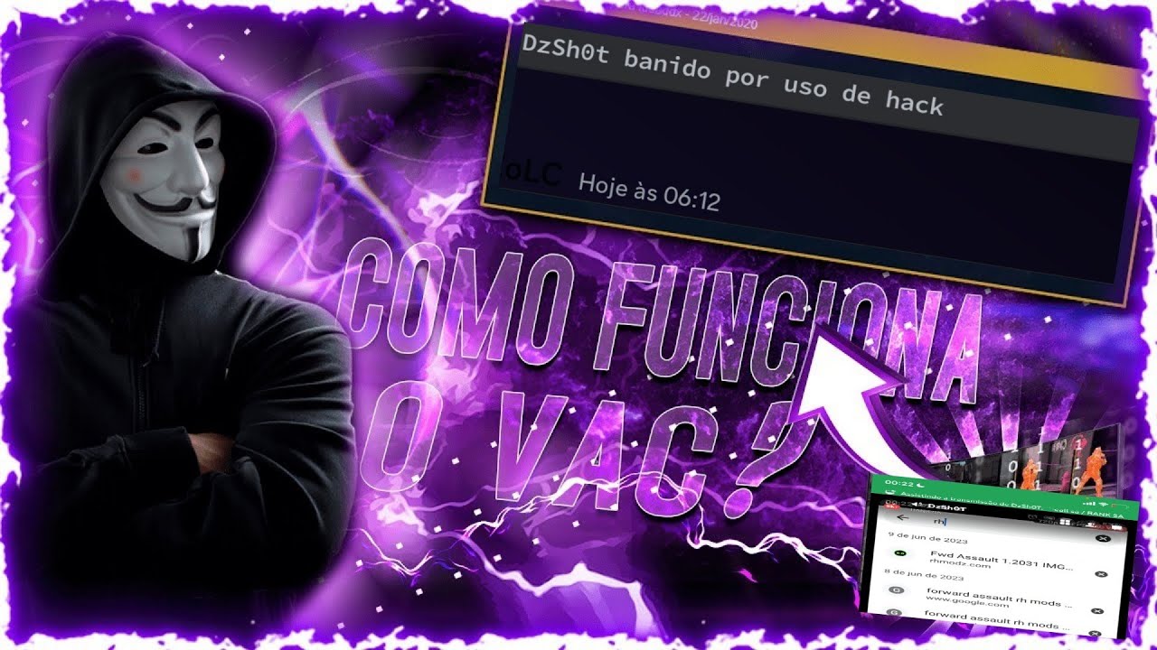 YouTuber de Fwd Assault caindo no vac! DzShot usando hack na ranked!
