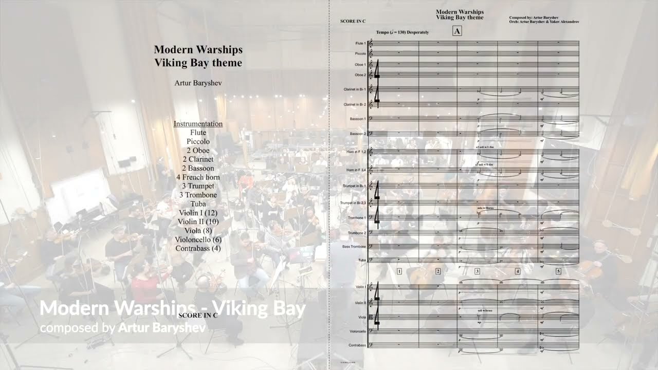 Modern Warships - Viking Bay (with score)