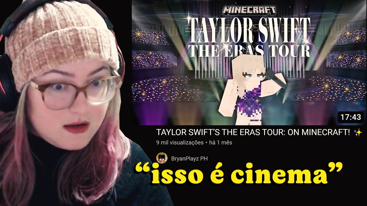 REAGI AO THE ERAS TOUR DA TAYLOR SWIFT NO MINECRAFT (made by @arrowcraft) | Cortes da Bel