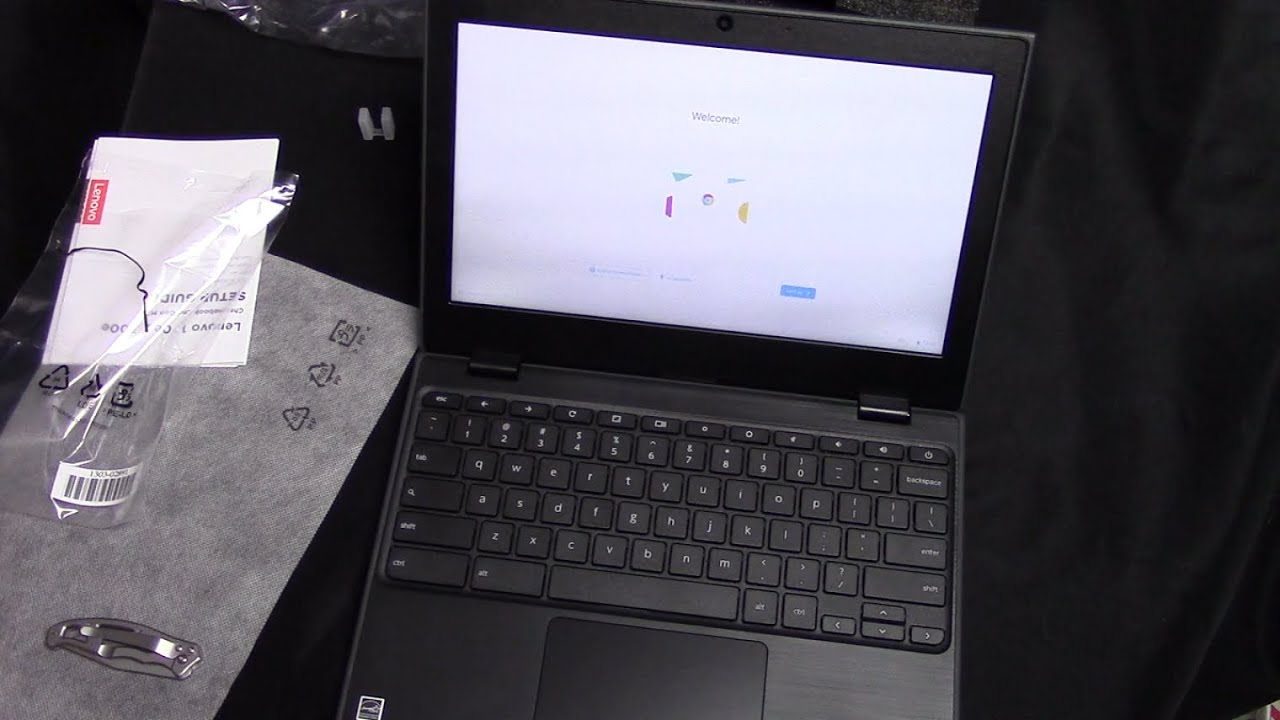 Распаковка Chromebook Lenovo 100e — версия 2019 года, второе издание.