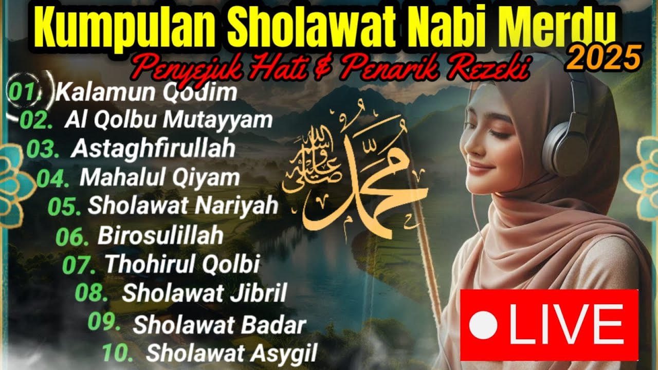 Dzikir Malam Jumat Dengan Bersholawat Nabi Muhammad ﷺ | Sholawat Jibril Penarik Rezeki Penenang Jiwa