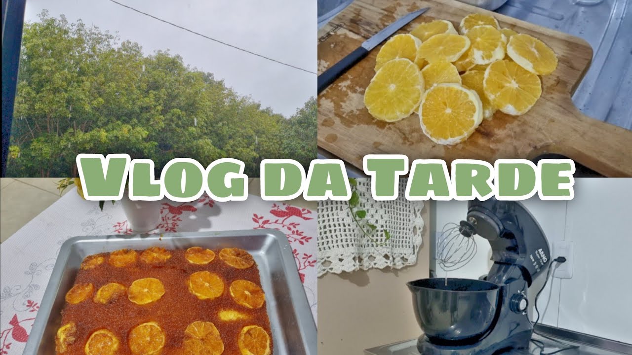 UMA TARDE CHUVOSA + FIZ BOLO DE LARANJA CARAMELIZADA🍊 ✨️Na Batedeira nova✨️