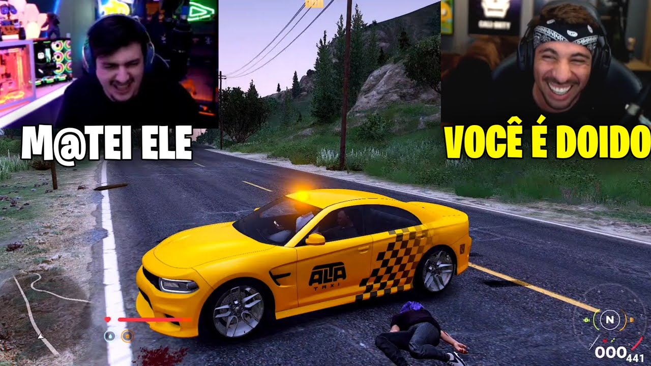 PIUZINHO E GABE ROUBARAM UM TAXI !!!
