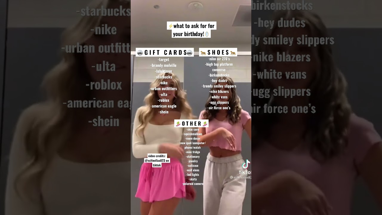 -what to ask for for your birthday!🪞🪩🏄&zwj;♀️🐆🌟⚡️🐚❤️🥥🤍💅💋|| tips by emma