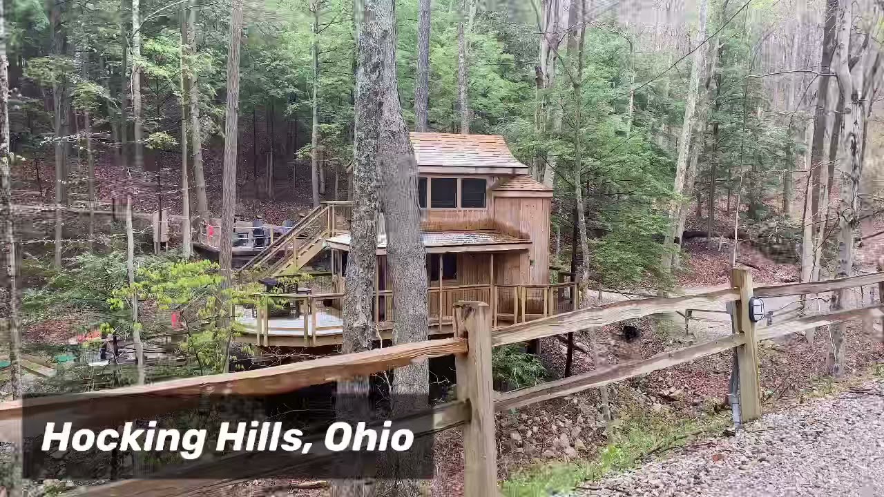 Hocking Hills Ohio Treehouse cabins