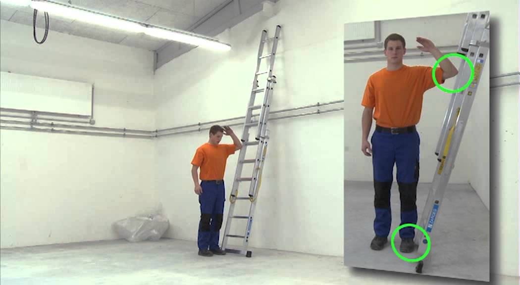 ZARGES Aufbauvideo: Dreiteilige Schiebeleiter