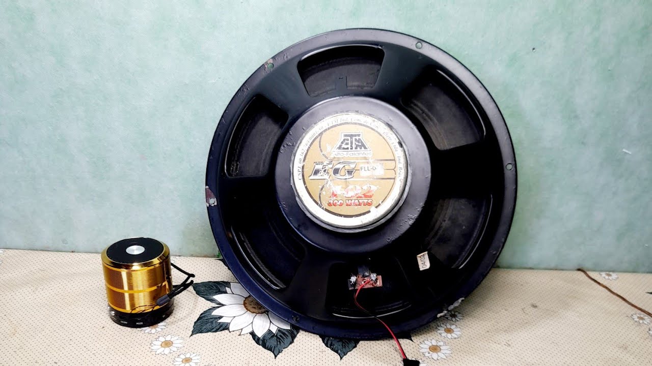 como ligar uma caixinha de som KA-887 em um alto falante de 12 polegadas de 300w veja só
