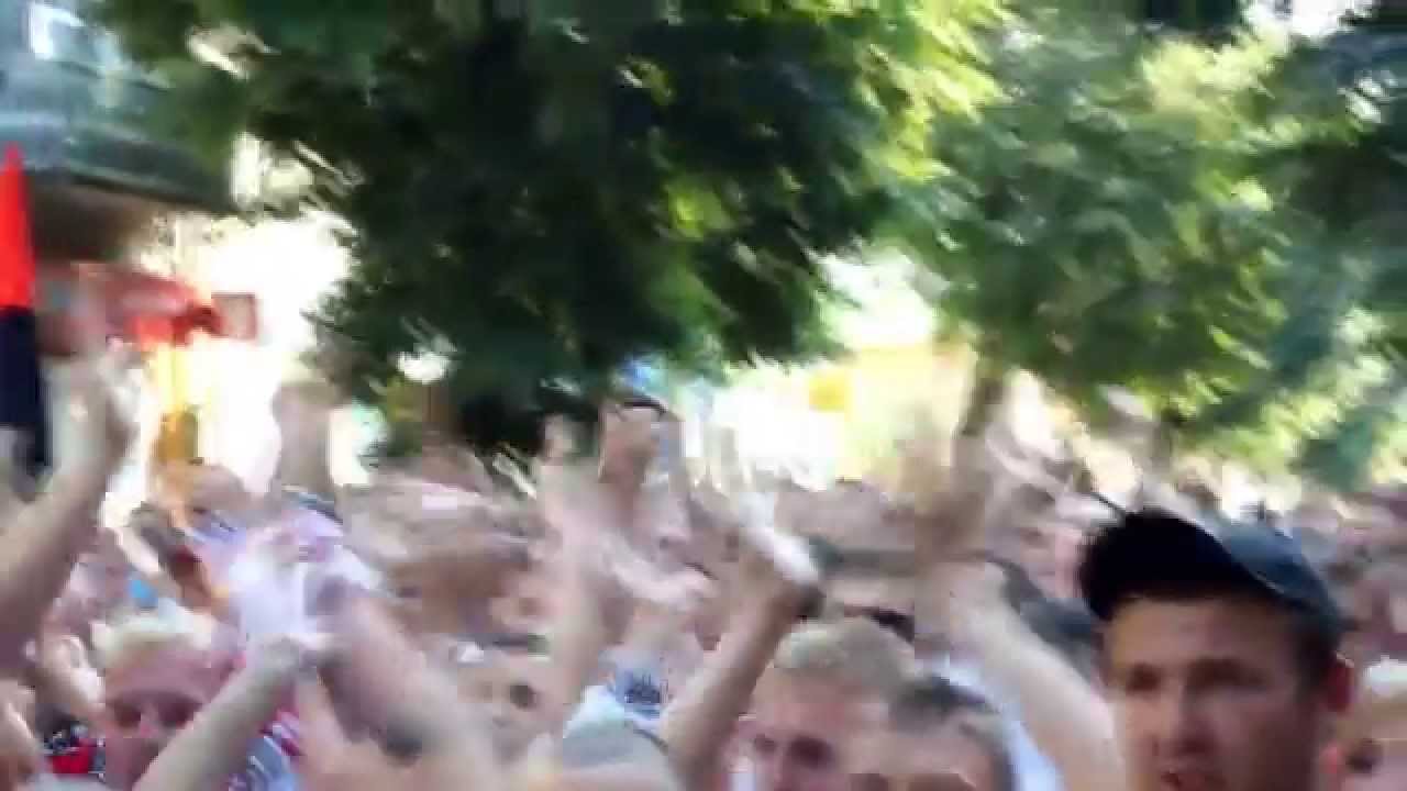 Марш фанів Волині і Дніпра у Луцьку | Волинські Новини