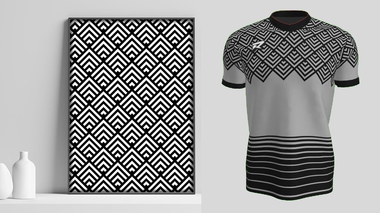 How to Use Geometric Pattern for Poster Design and Jersey Design with CorelDraw 2019