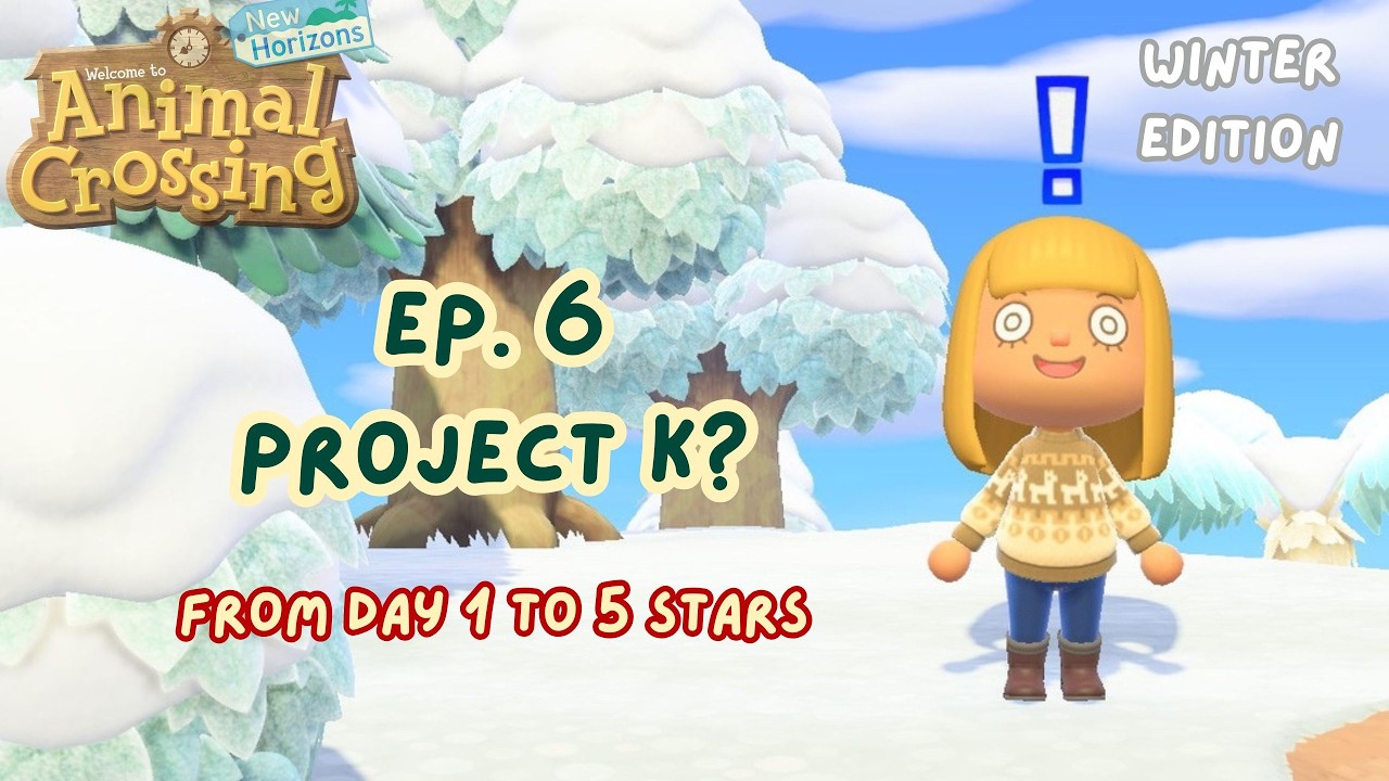 Project K Starting! | Ep. 6 | Day 1 to 5 Stars | Animal Crossing Longplay