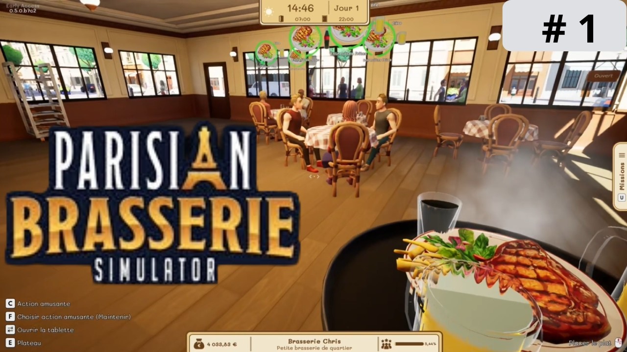 Parisian brasserie simulator #1 [FR] - (J'ouvre une brasserie au pied de la tour Eiffel ! )