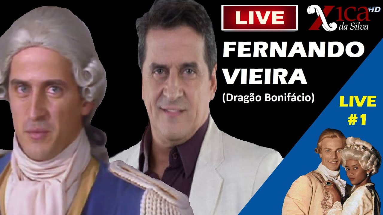 LIVE com Fernando Vieira (Dragão Bonifácio) (Live com atores da Novela Xica da Silva)