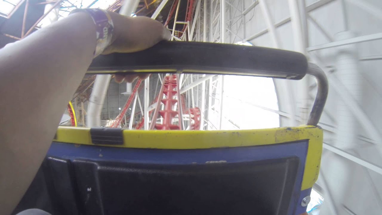 GoPro POV Mindbender at WEM West Edmonton Mall Galaxyland Roller Coaster HD