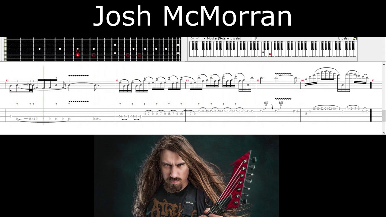 Bloodshot Dawn - The Image Faded (solo section guitar tab)