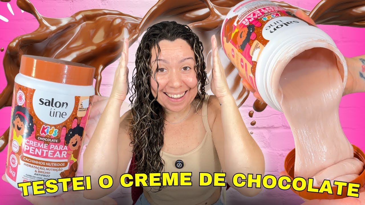 TESTEI O CREME DE CHOCOLATE DA SALON LINE * SALON LINE CHOCOLATE ! CHEIRO MUITO FORTE! É TUDO ISSO?