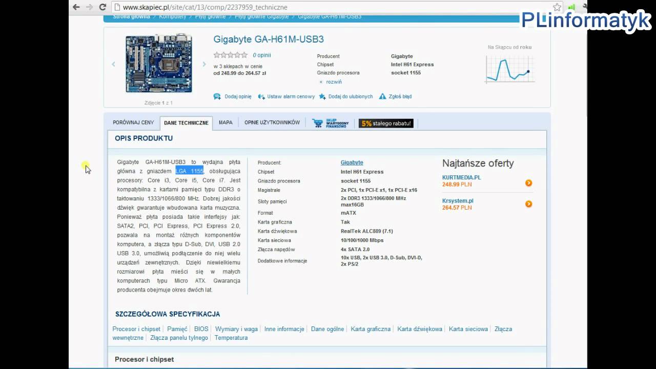 Komputer do 1350zł z Intel Celeron - PLinformatyk