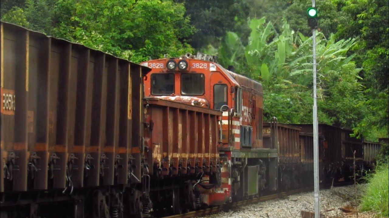 Movimentação de trens no KM 755 + 670 com diversas composições e locomotivas diferentes *4K*