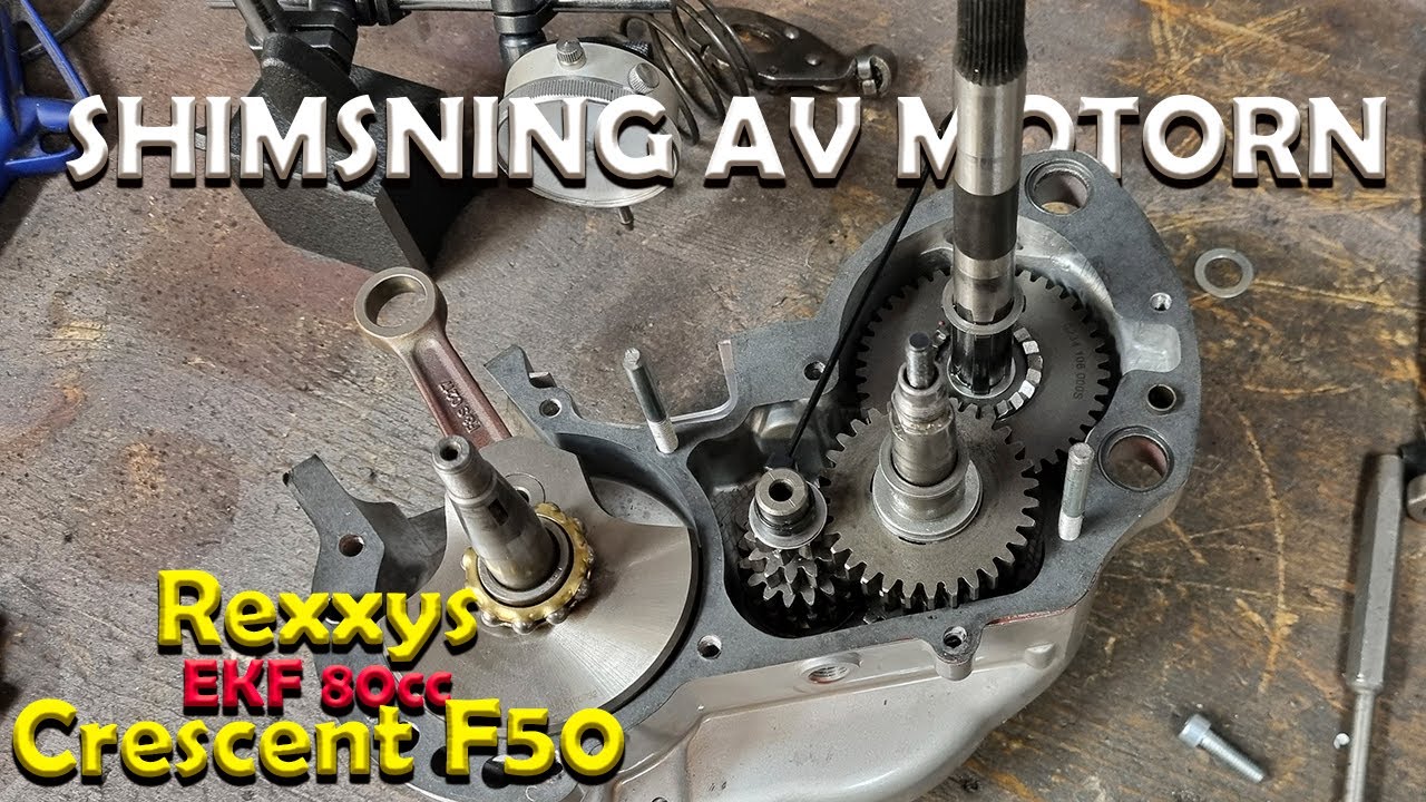 Crescent F50GLX Renovering  - DEL 22 - SHIMSNING AV EKF-MOTORN!