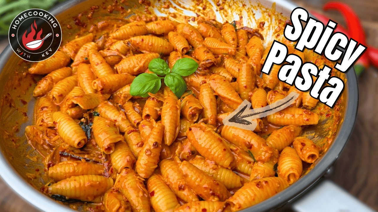 Острая паста с ндуюй и водкой | Быстрый и простой рецепт на будний вечер 🌶️