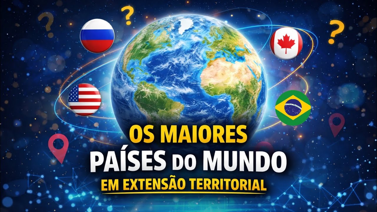 OS MAIORES PAÍSES DO MUNDO EM EXTENSÃO TERRITORIAL