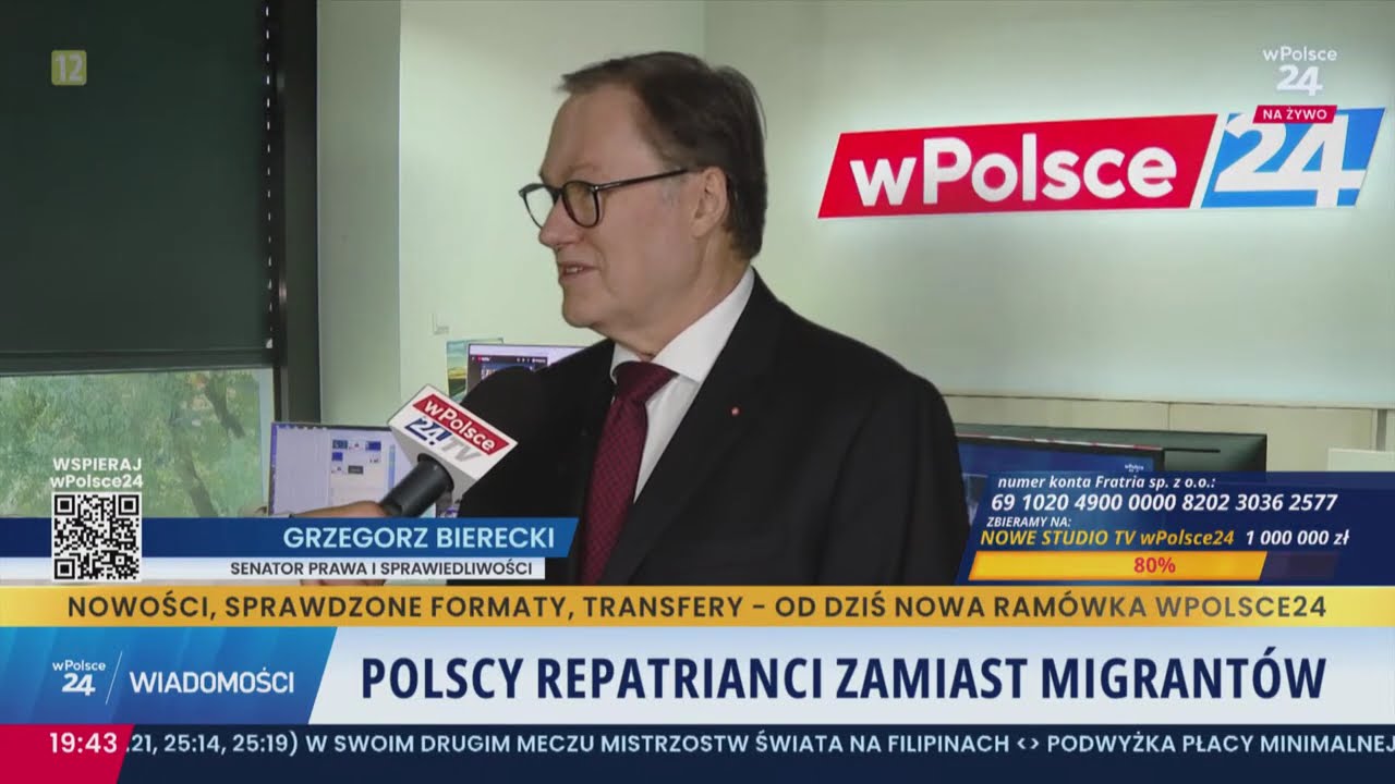 Polscy repatrianci zamiast migrant&oacute;w - przełomowy projekt senatora Biereckiego