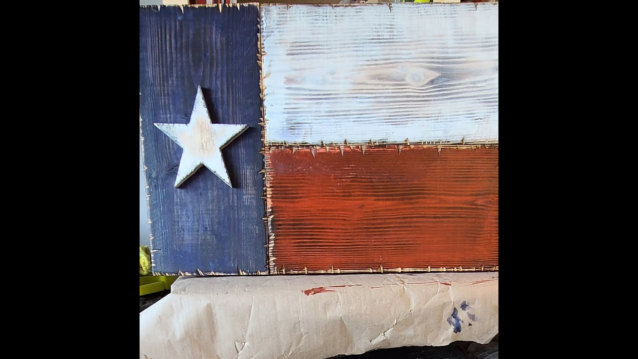 How to build Texas rustic flag