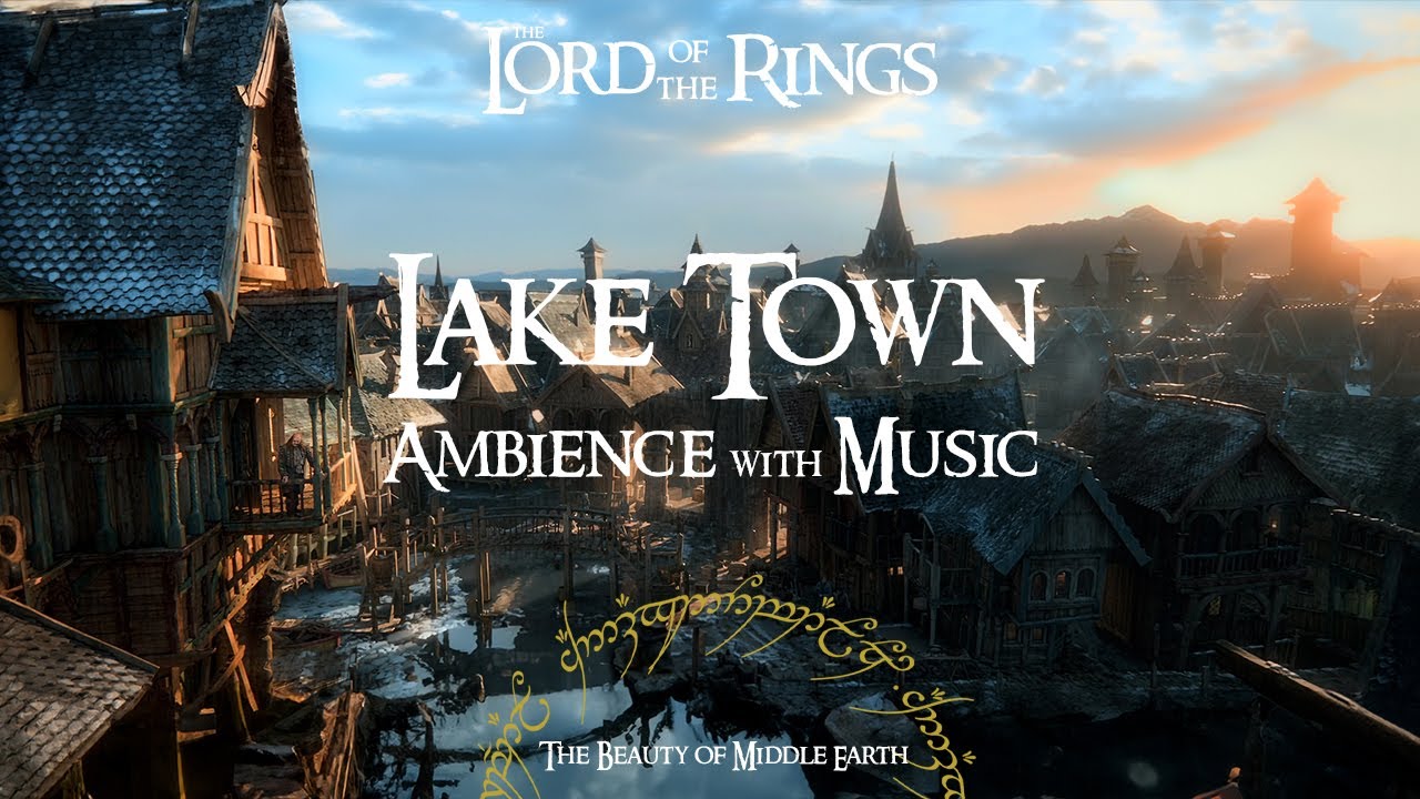 Lord Of The Rings | Lake Town | Ambience & Music | 3 Hours | Studying, Relaxing, Sleeping
