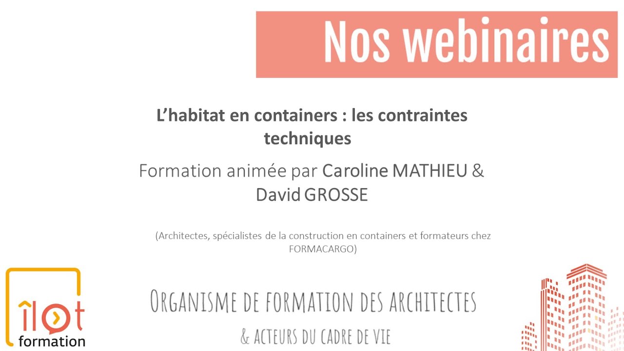 L'habitat en container : les contraintes techniques