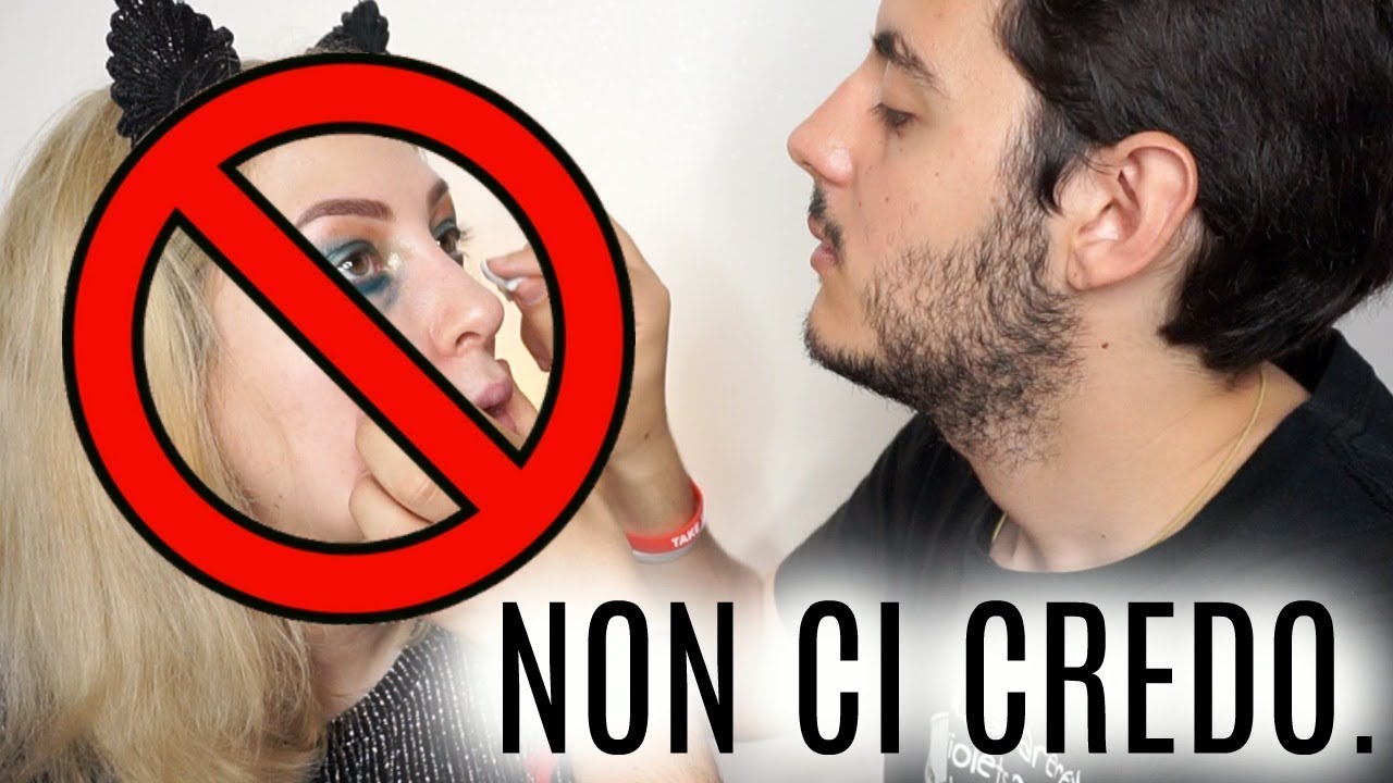 MY BOYFRIEND DOES MY MAKEUP 😳 IL MIO RAGAZZO MI TRUCCA