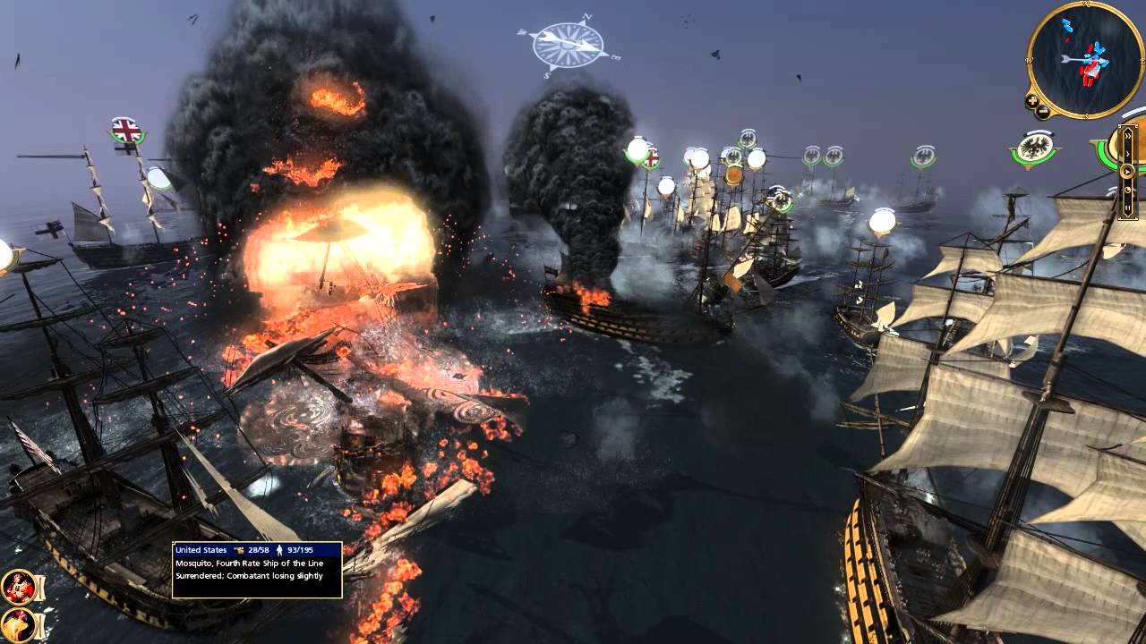 Empire Total war ( Darthmod 8.0.1)  Custom Navel Battle 2 vs 2