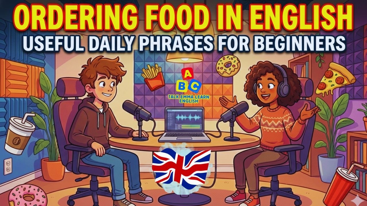 How to Order Food in English , Useful Daily Phrases & Conversations | English Conversation Practice